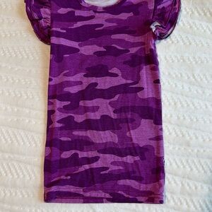 Little Sleepies Purple Camo Short Sleeve Tee